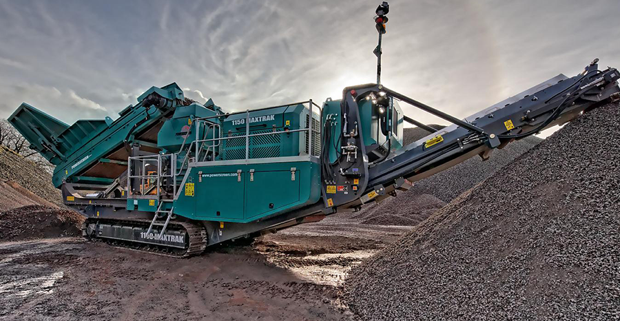 powerscreen 1150 maxtrak hire